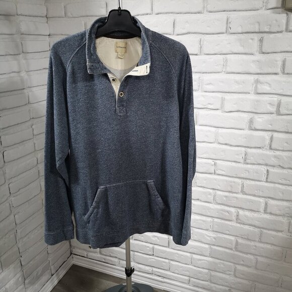 G.H. Bass & Co. Men's Size Large Navy Straight Fit Sweat Top - Picture 1 of 9